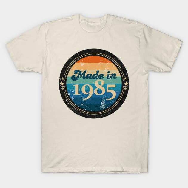 Retro Vintage Made In 1985 T-Shirt by Jennifer